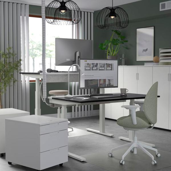 Masă de birou Ikea Mittzon PAL/ Black photo 2