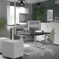 Офисный стол Ikea Mittzon ДСП/ Черный photo 2