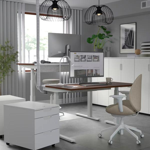 Masă de birou Ikea Mittzon PAL/ Brown photo 5