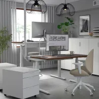 Офисный стол Ikea Mittzon ДСП/ Коричневый photo 5