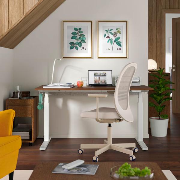 Masă de birou Ikea Mittzon PAL/ Brown photo 6