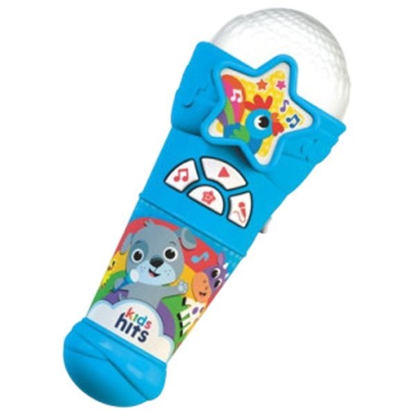 Микрофон Kids Hits Popular songs 2 года / Синий photo 1 Микрофон Kids Hits Popular songs 2 года / Синий photo 1