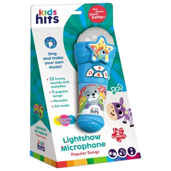 Микрофон Kids Hits Popular songs 2 года / Синий photo 4 Микрофон Kids Hits Popular songs 2 года / Синий photo 4