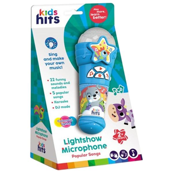 Микрофон Kids Hits Popular songs 2 года / Синий photo 4 Микрофон Kids Hits Popular songs 2 года / Синий photo 4