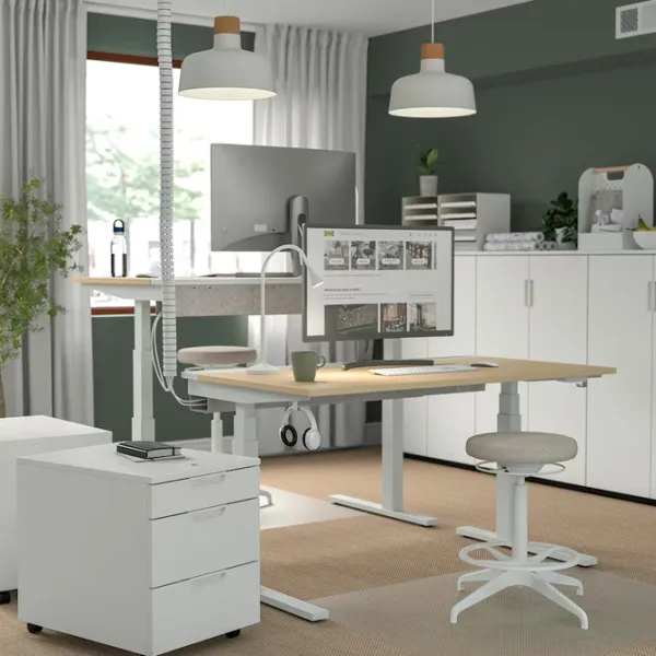 Офисный стол Ikea Mittzon ДСП/ Дуб Сонома photo 6