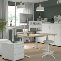 Masă de birou Ikea Mittzon PAL/ Stejar Sonoma photo 6