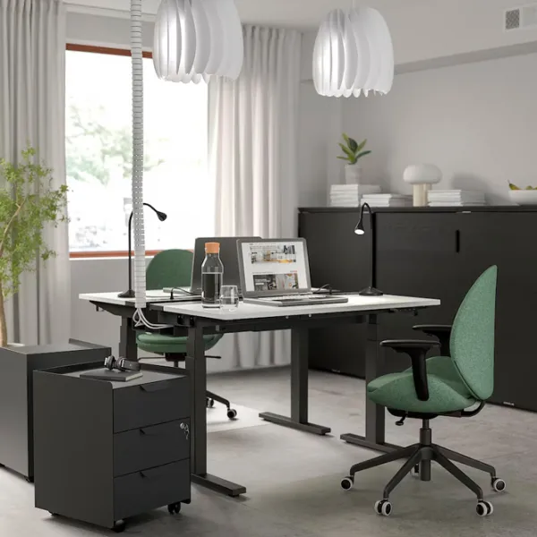Masă de birou Ikea Mittzon PAL/ White photo 2 Masă de birou Ikea Mittzon PAL/ White photo 2