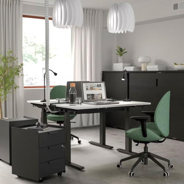 Masă de birou Ikea Mittzon PAL/ White photo 2 Masă de birou Ikea Mittzon PAL/ White photo 2