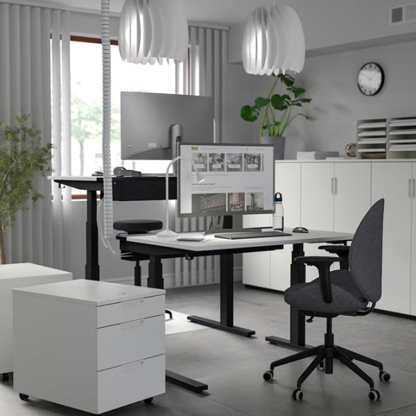 Masă de birou Ikea Mittzon PAL/ White photo 4 Masă de birou Ikea Mittzon PAL/ White photo 4