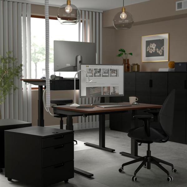 Офисный стол Ikea Mittzon ДСП/ Коричневый photo 6