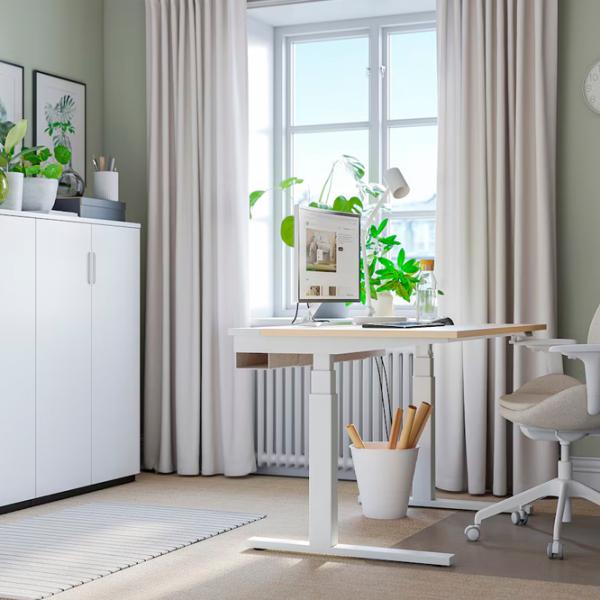 Офисный стол Ikea Mittzon ДСП/ Дуб Сонома photo 7