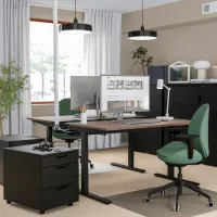 Masă de birou Ikea Mittzon MDF/ Brown photo 2