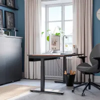 Masă de birou Ikea Mittzon MDF/ Brown photo 4