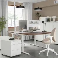 Masă de birou Ikea Mittzon MDF/ Brown photo 2