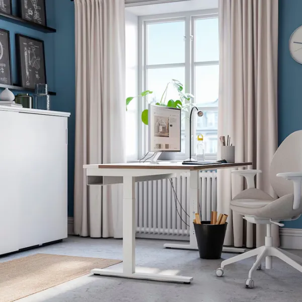 Офисный стол Ikea Mittzon МДФ/ Коричневый photo 3