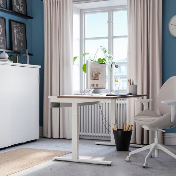 Офисный стол Ikea Mittzon МДФ/ Коричневый photo 3