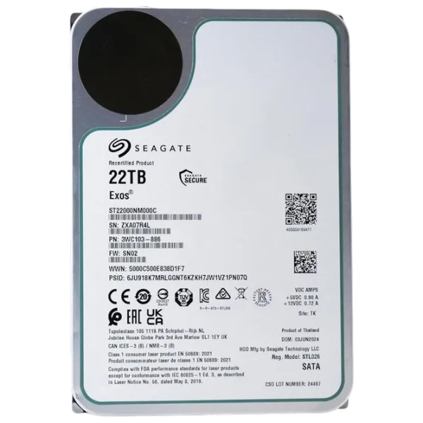 HDD Seagate ST22000NM000C-FR 22 TB  / Silver photo 2