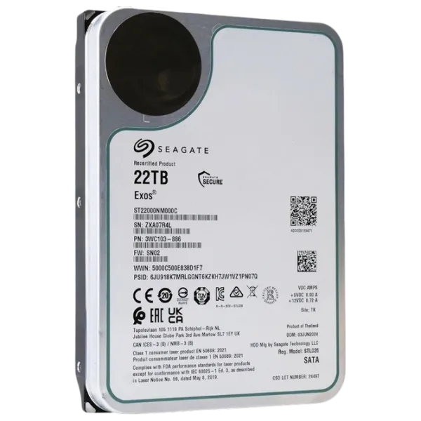 HDD Seagate ST22000NM000C-FR 22 TB  / Silver photo 3