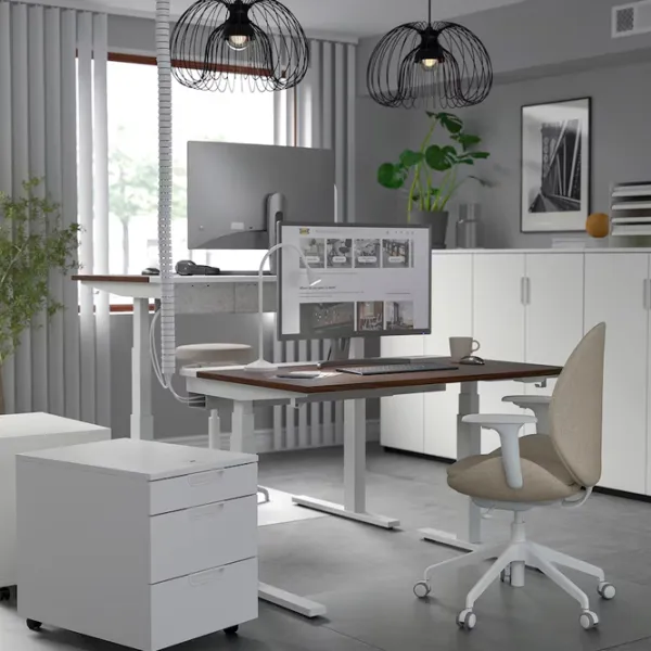 Офисный стол Ikea Mittzon ДСП/ Коричневый photo 4