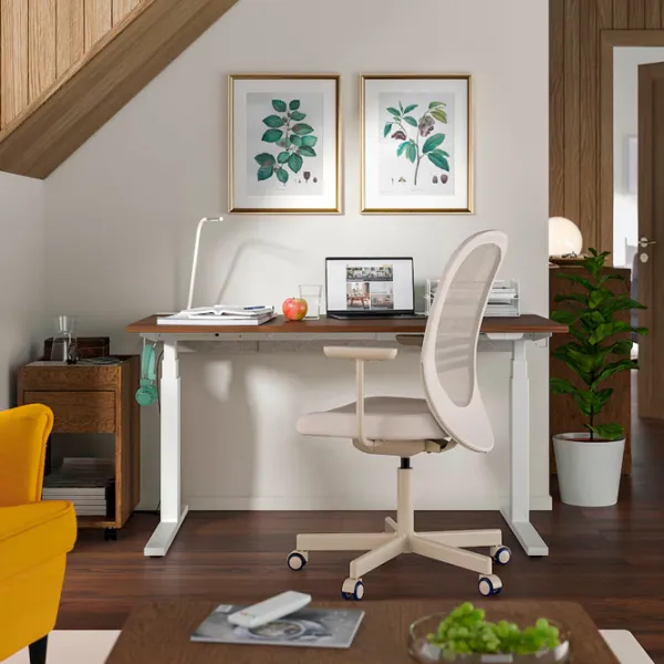 Офисный стол Ikea Mittzon ДСП/ Коричневый photo 6