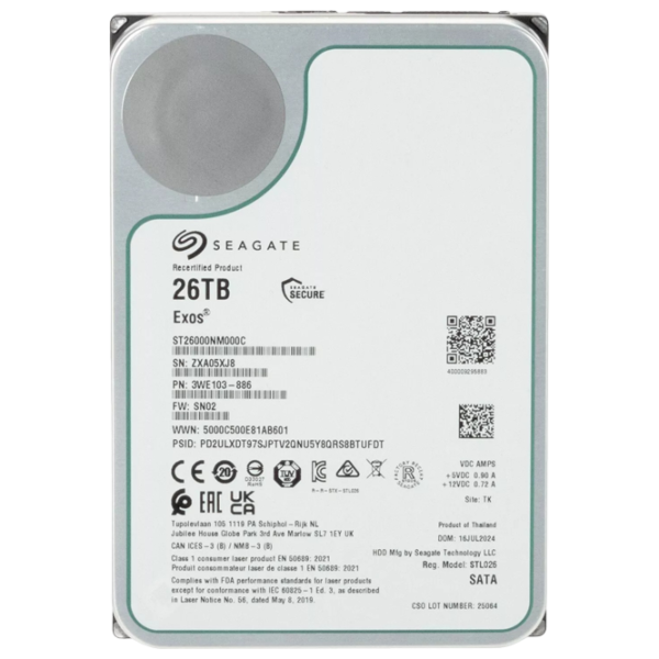 HDD Seagate ST26000NM000C-FR 26 ТБ  / Серебряный photo 2