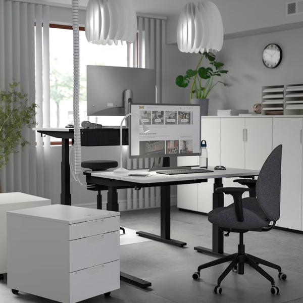 Офисный стол Ikea Mittzon ДСП/ Белый photo 3