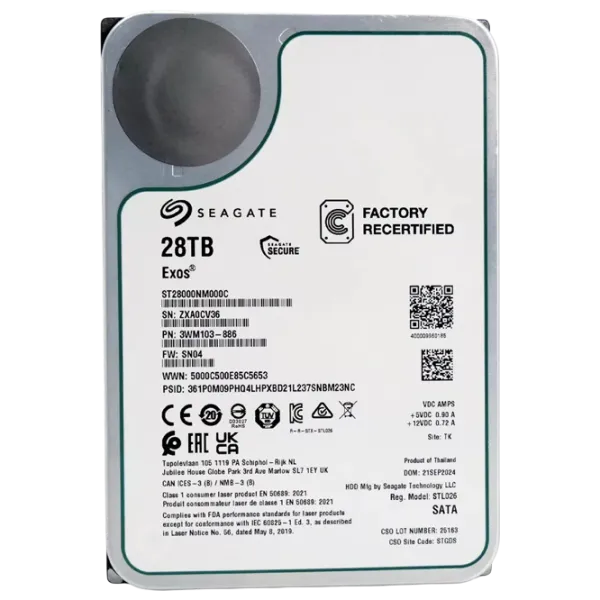 HDD Seagate ST28000NM000C-FR 28 ТБ  / Серебряный photo 2