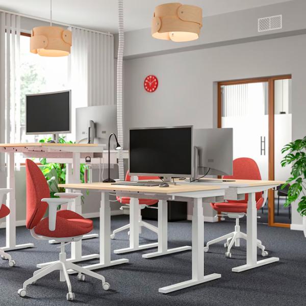 Офисный стол Ikea Mittzon ДСП/ Дуб Сонома photo 4 Офисный стол Ikea Mittzon ДСП/ Дуб Сонома photo 4