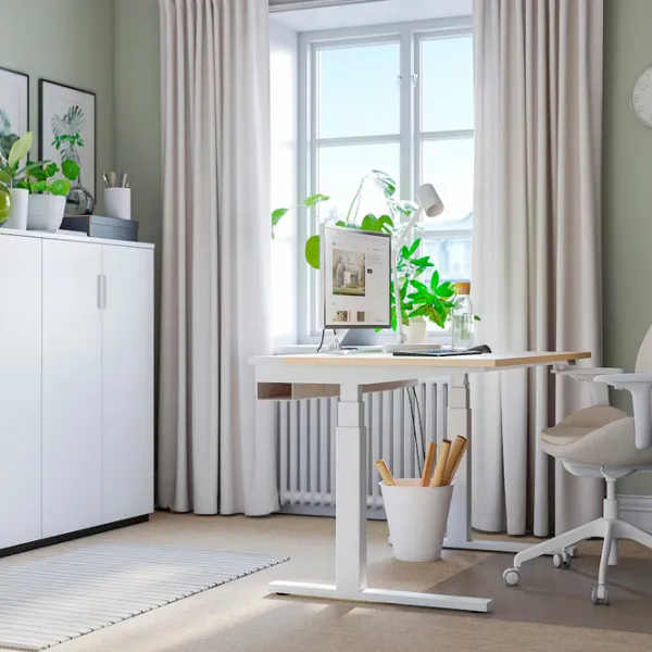 Офисный стол Ikea Mittzon ДСП/ Дуб Сонома photo 6 Офисный стол Ikea Mittzon ДСП/ Дуб Сонома photo 6
