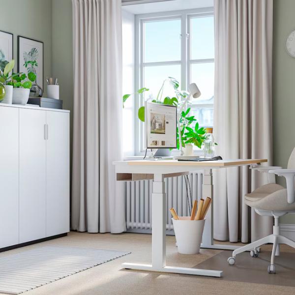 Офисный стол Ikea Mittzon ДСП/ Дуб Сонома photo 6 Офисный стол Ikea Mittzon ДСП/ Дуб Сонома photo 6