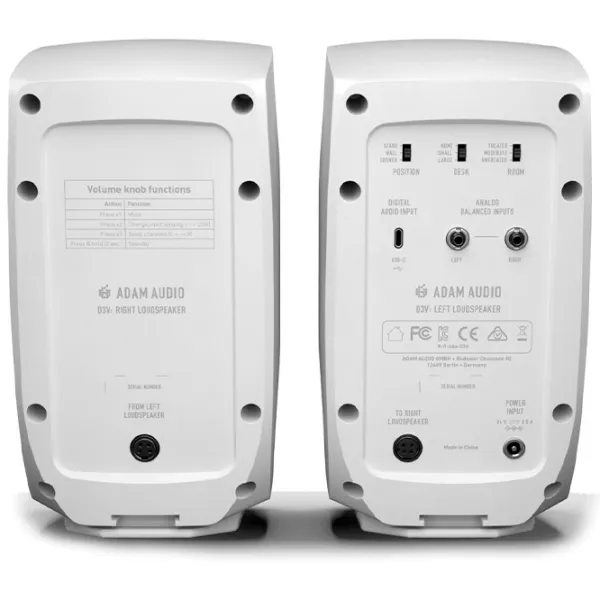 Студийные мониторы Adam Audio D3V 92 дБ / 240 Вт photo 3