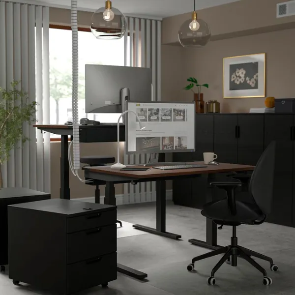 Masă de birou Ikea Mittzon PAL/ Brown photo 5