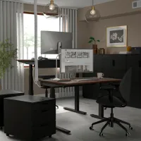Masă de birou Ikea Mittzon PAL/ Brown photo 5