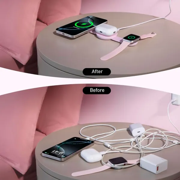 Încărcător wireless Belkin Qi2  / Pink photo 5