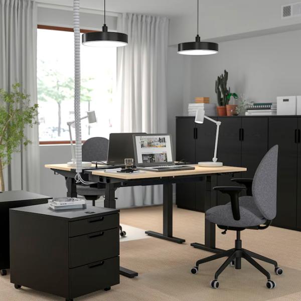 Masă de birou Ikea Mittzon PAL/ Stejar Sonoma photo 3