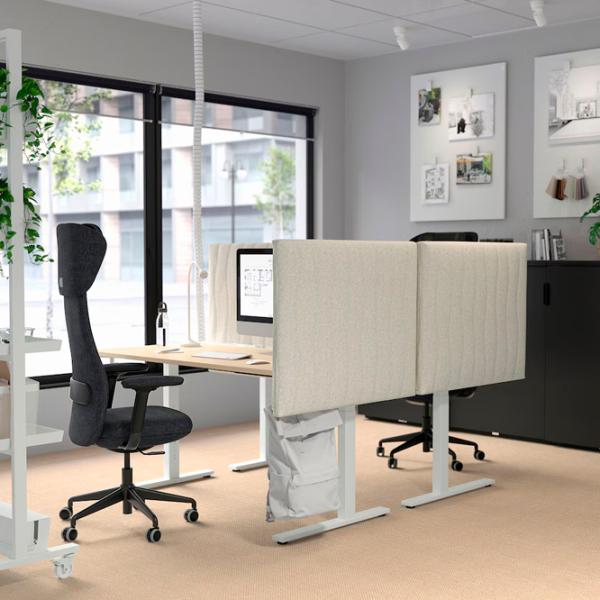 Masă de birou Ikea Mittzon PAL/ Stejar Sonoma photo 4