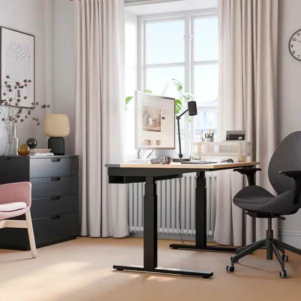 Masă de birou Ikea Mittzon PAL/ Stejar Sonoma photo 5