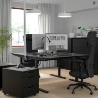 Офисный стол Ikea Mittzon ДСП/ Черный photo 2