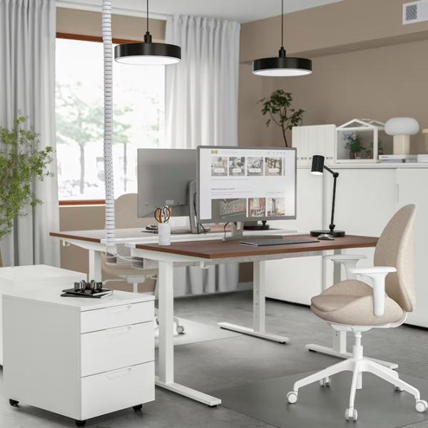 Masă de birou Ikea Mittzon PAL/ Brown photo 2