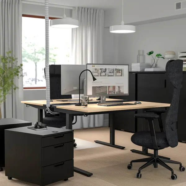 Офисный стол Ikea Mittzon ДСП/ Дуб Сонома photo 3