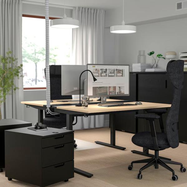 Офисный стол Ikea Mittzon ДСП/ Дуб Сонома photo 3