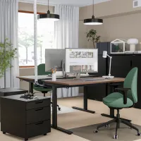 Masă de birou Ikea Mittzon PAL/ Brown photo 2