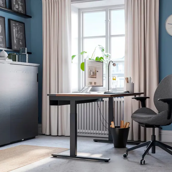 Офисный стол Ikea Mittzon ДСП/ Коричневый photo 3