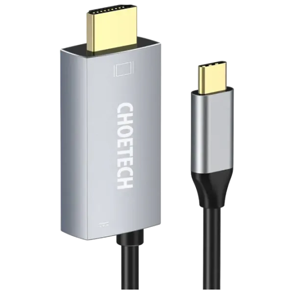 Кабель видео Choetech USB Type-C + HDMI 1.8 м / Серебряный photo 2