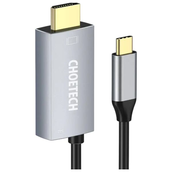 Кабель видео Choetech USB Type-C + HDMI 1.8 м / Серебряный photo 2