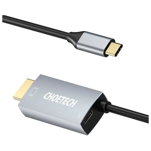 Кабель видео Choetech USB Type-C + HDMI 1.8 м / Серебряный photo 4