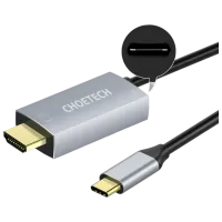 Cablu video Choetech USB Type-C + HDMI 1.8 m / Silver photo 5
