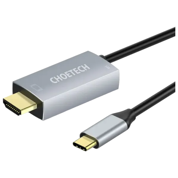 Кабель видео Choetech USB Type-C + HDMI 1.8 м / Серебряный photo 6