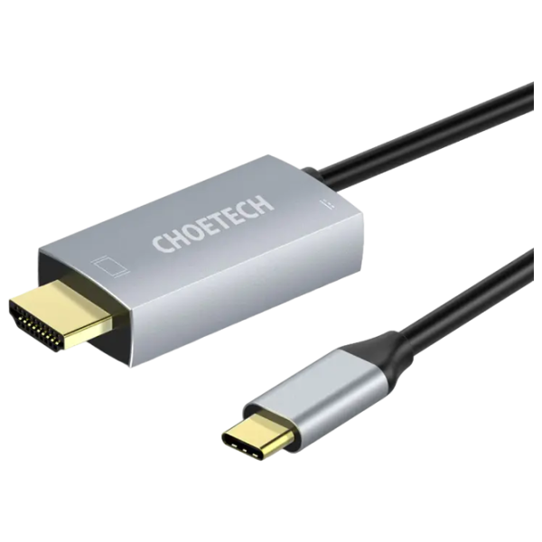 Кабель видео Choetech USB Type-C + HDMI 1.8 м / Серебряный photo 6