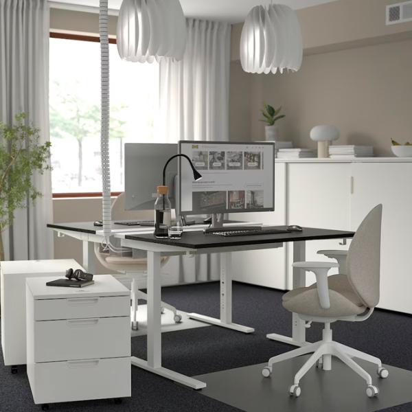 Masă de birou Ikea Mittzon PAL/ Black photo 2 Masă de birou Ikea Mittzon PAL/ Black photo 2